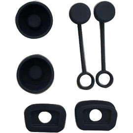 6x Black Straw Cover Cap For Cup Silicone Spill Proof-Stopper Set With Straw Cover Cap Square Spill-Stopper Round Leak-Stopper Leak-Stoppers for Water Bottles Sports and Outdoors