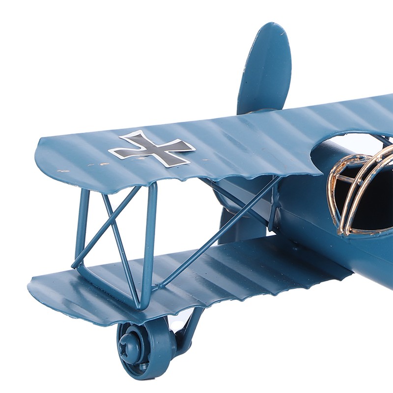 Iron Aircraft Model Innovative Airplane Handicraft Office Bar Desktop Ornament