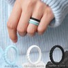 Saco Band - Anillo de silicona para mujer, 3 mm