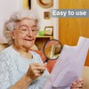 Feosky Handheld Reading Magnifier, 10X Magnifier, 90mm Shatterproof Lens, Adults