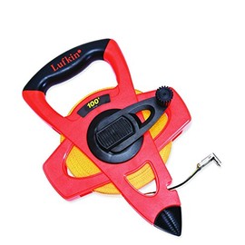 Crescent Lufkin 1/2" x 30m/100' Hi-Viz Orange Fiberglass SAE/Metric Dual Sided Engineer's Tape Measure - FM030DM