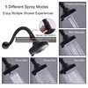 BEIYI 2 Handle Shower Faucet Set, Matte Black Two Handle