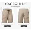 JMIERR Mens Casual Shorts - Cotton Drawstring Summer Beach Stretch
