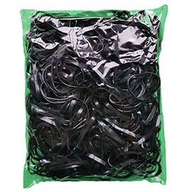 500 x Mini Elastic Hair Bands - Snag free Braids, Braiding, Cornrows, Plaits (Black)