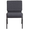 Flash Furniture HERCULES Series 21''W Church Chair in Dark Gray