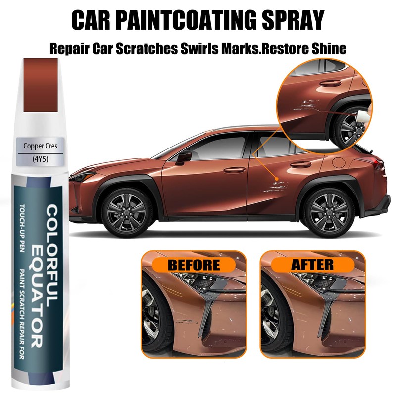 Copper Cres(4Y5) Touch Up Paint for Lexus, Car Paint Pen