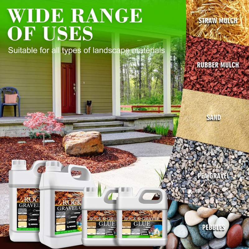 Mulch Glue & Gravel Binder - 1 Gallon / 128oz