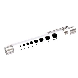 PRECISE CANADA: Pen Light, Nurse LED Penlight with Pupil Gauge for Nursing Students Doctors White with Batteries