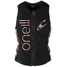 O'Neill Wetsuits Women's Slasher Comp Vest, Black/Twiggy, 6