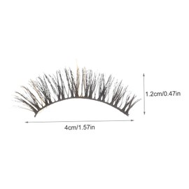 Ipetboom False Eyelash Set 10 Pairs Natural Look Eyelashes Fluffy Faux Lashes for Women Girls Lash Extension