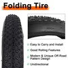 RUTU 2 Pack 20x3 Bicycle Tires Foldable 20x3.0 (76-406), 20