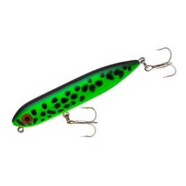 Heddon Zara Spook Topwater Fishing Lure - Legendary Walk-The-Dog Lure, Fluorescent Green Crawdad, Zara Puppy (1/4 oz)