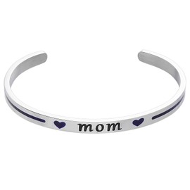 Kivosliviz - Pulsera fina de línea azul para mujer y mujer