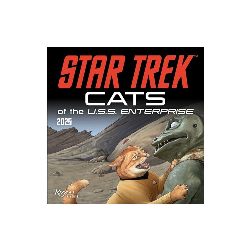 Star Trek: Cats 2025 Wall Calendar