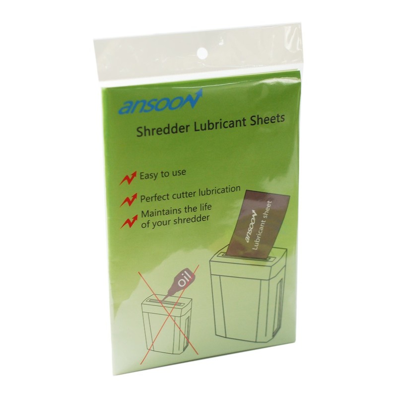 Ansoon Paper Shredder Lubricant Sheets, Paper Shredder Sharpening & Lubricating