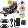 Mini Belt Sander, 15° Electric Knife Sharpener Bench Grinder Sanding