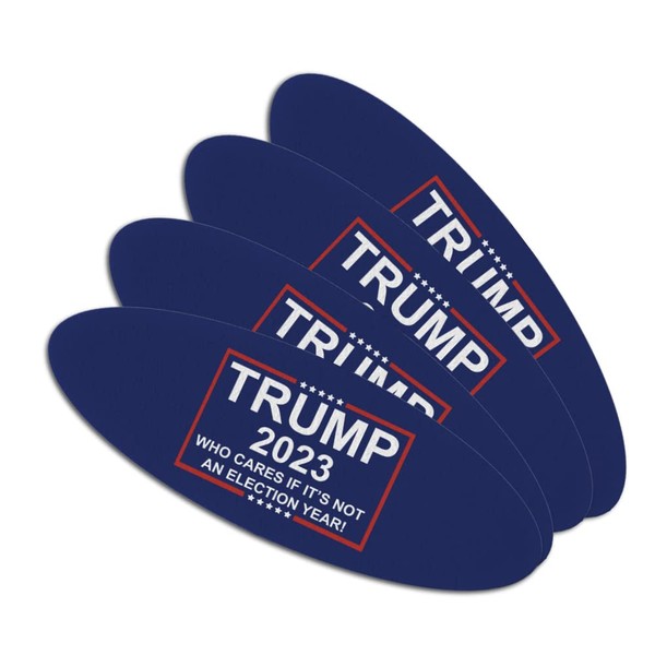Trump 2023 Double-Sided Oval Nail File Emery Board Set 4