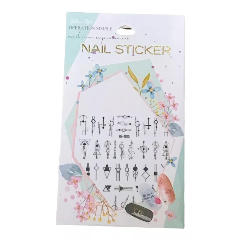 Nails stickers +1000 Stickers Para Uñas Nail Sticker Paquete 12