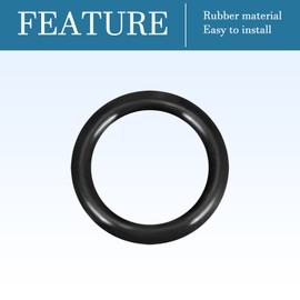 QUARKZMAN 50 Pieces Nitrile Rubber Washer Sealing Ring 16 mm x 13 mm x 1.5 mm for Tap Plumber Repair Seal Connection, Black