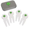 Azeeda 'Four Leaf Clover' Golf Divot Tool/Repair Fork Gift Set