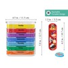 7 Day Pill Box Organizer, Hard Case with Embedded Magnet,