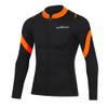 INTBOSS Wetsuit Top Men,3mm Mens Wetsuit Top Long Sleeve Wetsuit