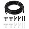 3-Meter(9.84ft) Windshield Washer Hose Kit with 12 Connectors for Vehicles