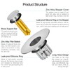 LEKEYE Bathroom Sink Stopper | Shower Drain Hair Catcher |