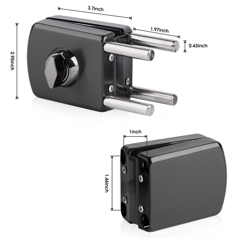 Ranbo 304 Stainless Steel Commercial-Home 10 mm -12 mm Glass
