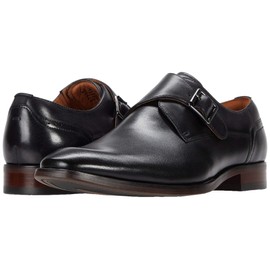 Florsheim Sorrento Plain Toe Single Monk STRP Men's Slip On, 10.5 D(M) US, Black