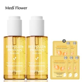 Mediflower 락토케어 비폴렌 앰플 50mlx2개+마스크팩(랜덤)5매 Lactocare Bee Pollen Ampoule 50ml x 2 + Mask Pack (Random) 5 sheets