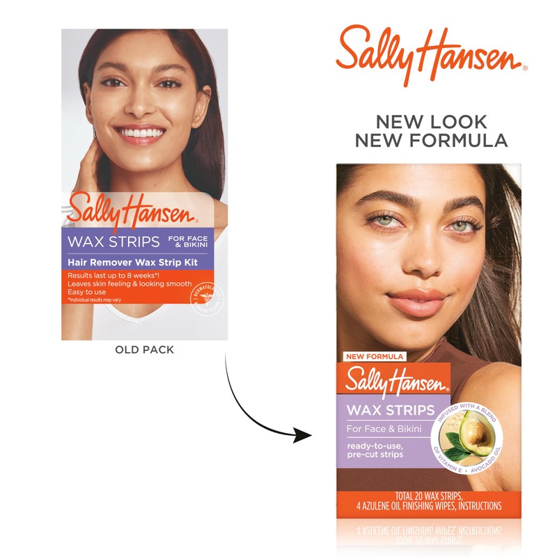 Sally Hansen Wax Kit Wax Strips for Face & Bikini|