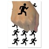 Running Icon Marathon Runner Temporary Tattoo Water Resistant Fake Body