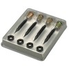 Monacor Fine Version 4 Piece Speaker Spikes Set - Black