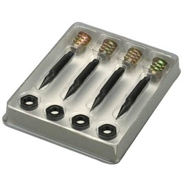 Monacor Fine Version 4 Piece Speaker Spikes Set - Black Burnished