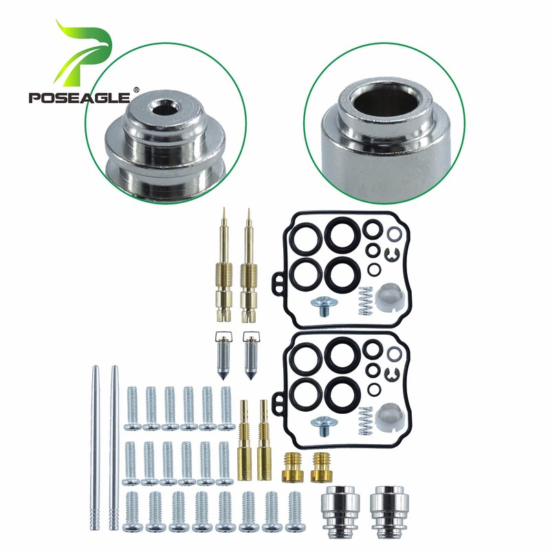 POSEAGLE 2 Pack Carburetor Rebuild Kits for Yamaha XVS65A V-Star