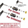 VISPREA Carbon Fiber Knobs 2pcs Fit Shimano Daiwa Daiwa Abu