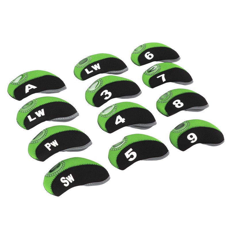 12 PCS Golf Club Head Covers Golf Iron Pole Number