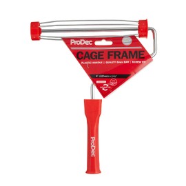 ProDec 9 inch x 1.5" Plastic Handle Trade Professional Paint Roller Frame with Anti-Slip 5 Wire Cage and Screw Fit Handle for Extension Pole, 9" x 1.5" cage