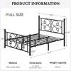 VECELO Full Size Bed Frame with Headboard, Heavy-Duty Platform with