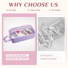 Pinkunn 3 Pieces Clear Cosmetic Bags with Zipper Makeup Bags