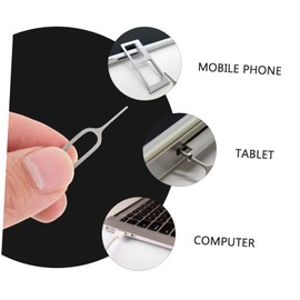 Outanaya 10pcs Sim Removal Eject Needle and Sim Tray Remover Tools Random Colors for Mobile Phones and Tablets Compact Design for Easy Carrying