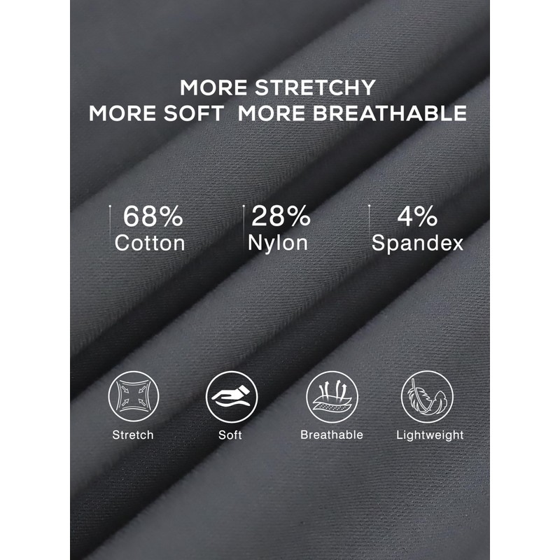 NATUVENIX Hiking Pants Men Quick Dry Convertible Fishing Pants for