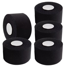 Tape (5 Pack) Black Athletic Sports Tape, Very Strong Adhesive and Hypoallergenic NEW