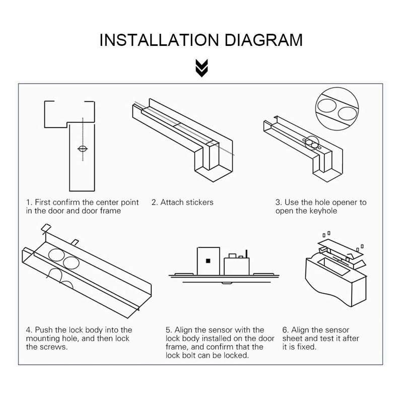 Mini Electric Drop Bolt Lock, DC12V 2 Wire Mini Electric