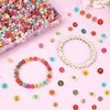 Pack of 1200 Colourful Letter Beads, Suiyeejan 7 mm A-Z