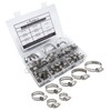 71Pcs 304 Hose Clips Adjustable 6-38mm Range Hose Clamps 304