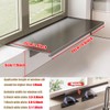 Penwlled Window Sill Extender Plate, 15.8inch Carbon Steel Storage Shelf,