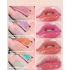 3Pcs Hydrating Lip Glow Oil, Moisturizing Lip Oil Gloss Transparent