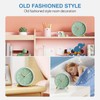 Jisile Modern Quartz Alarm Clock with Gold Stand Sage Green